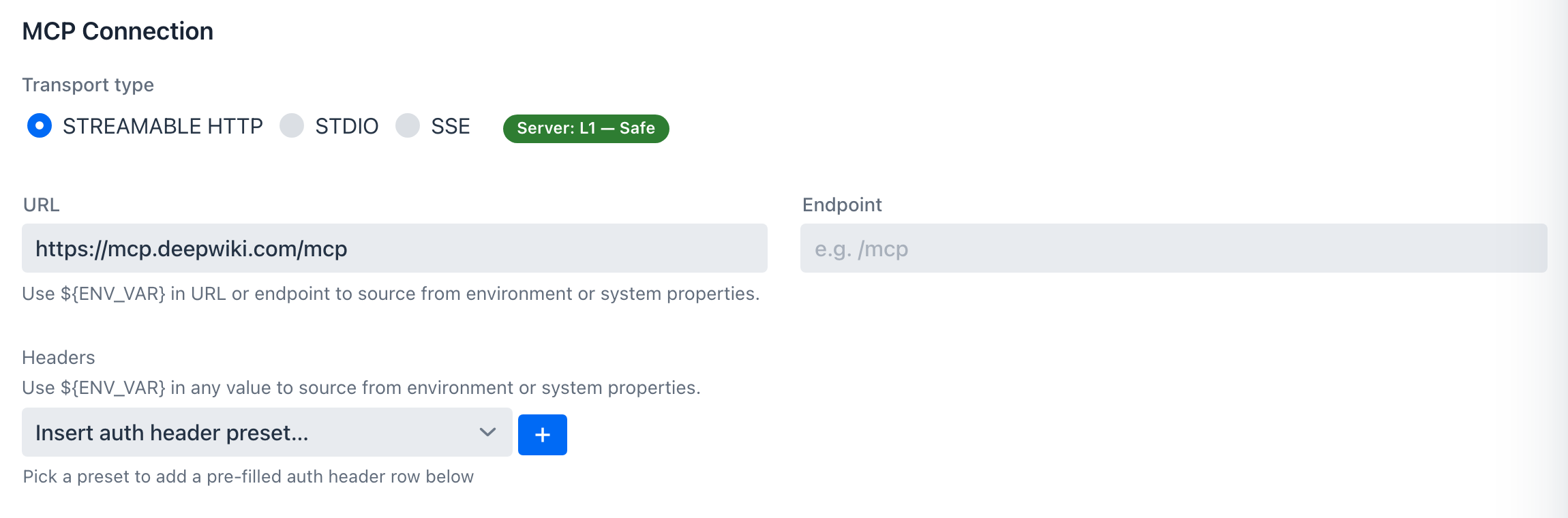 Risk preview chip reading Server: L1 - Safe next to the transport radios